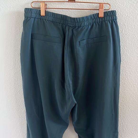 Marine Layer Blue Green Teal Pants Lightweight Pull On Elastic Waist Medium - Picture 6 of 11